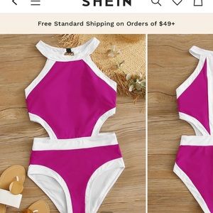 One piece cutout swimsuit